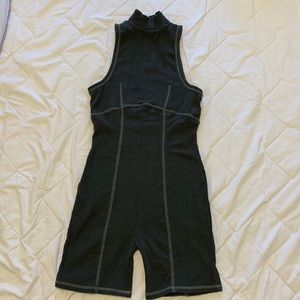 Thigh shorts leotard